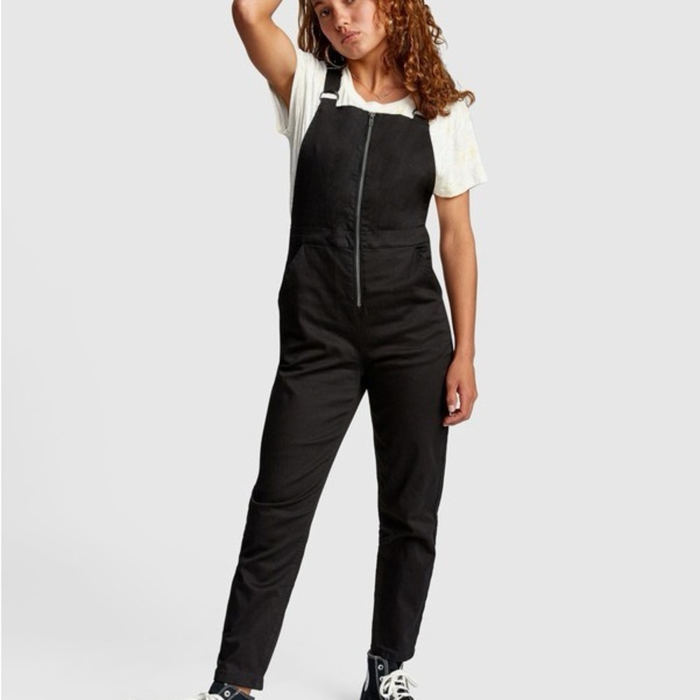 RVCA Black Zip-Up Garment